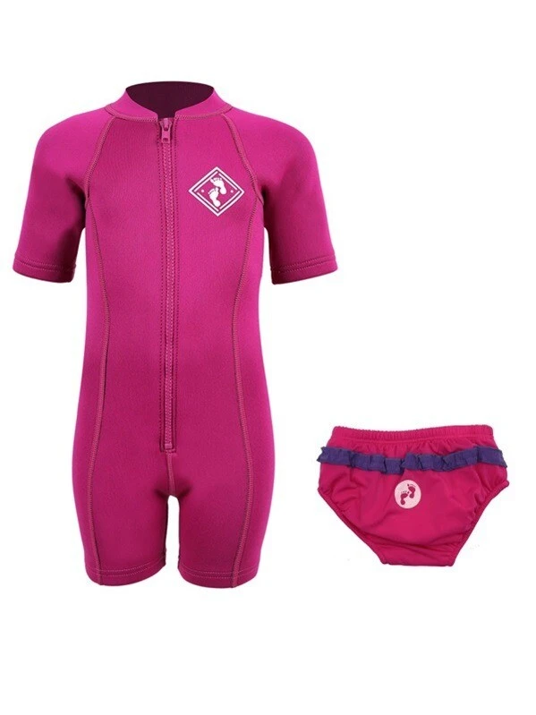 Essentials Baby Swim Kit - Aquatica Wetsuit + Swim Nappy (Raspberry) 1 Essentials Baby Swim Kit - Aquatica Wetsuit + Swim Nappy (Raspberry)