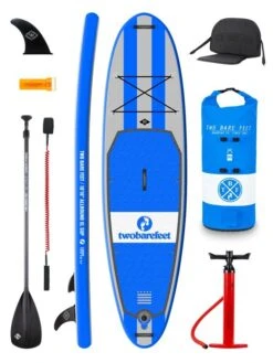 Two Bare Feet Archer (Allround XL) 10'10" X 33" X 6" Inflatable SUP Deluxe Carbon Hybrid Pack (Blue)