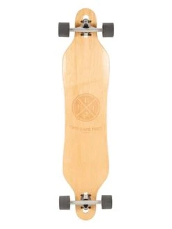 Two Bare Feet Bilbao 42in Canadian Maple Longboard Skateboard Complete (Black Wheels)