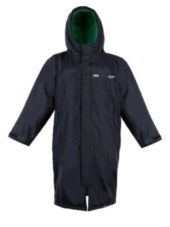 Two Bare Feet Weatherproof Riding Robe (Black/Green)