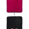 Two Bare Feet Weatherproof Changing Robe With Changing Mat (Black/Raspberry)