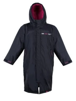 Two Bare Feet Weatherproof Riding Robe (Black/Raspberry)