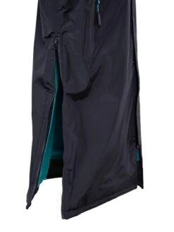 Two Bare Feet Weatherproof Riding Robe (Black/Teal) -Surf Tide Motion black teal 4