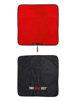 Two Bare Feet Weatherproof Changing Robe With Changing Mat (Blue/Red) -Surf Tide Motion blue red 4 1