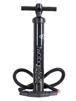Two Bare Feet Bravo 4 High Pressure High Capacity 27.5psi Inflate/Deflate Dual Action Hand Pump (Black)
