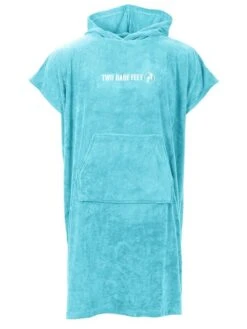 Two Bare Feet Adults Towelling Changing Robe (Aqua)