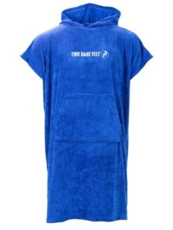 Two Bare Feet Adults Towelling Changing Robe (Blue)