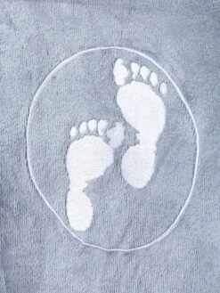 Two Bare Feet Adults Towelling Changing Robe (Grey) -Surf Tide Motion changing towels grey 4