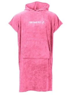 Two Bare Feet Adults Towelling Changing Robe (Hot Pink)