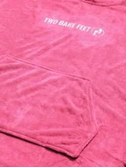 Two Bare Feet Adults Towelling Changing Robe (Hot Pink) -Surf Tide Motion changing towels hot pink 3