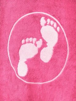 Two Bare Feet Adults Towelling Changing Robe (Hot Pink) -Surf Tide Motion changing towels hot pink 4