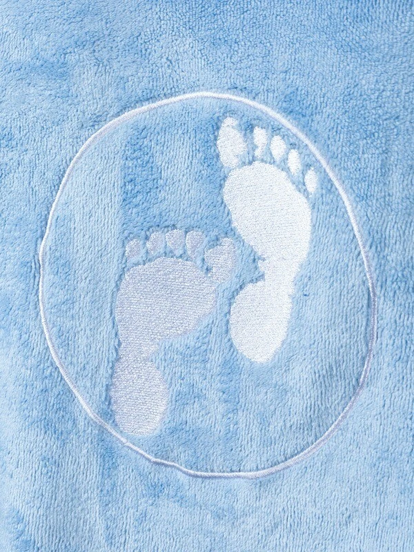 Two Bare Feet Adults Towelling Changing Robe (Light Blue) 4 Two Bare Feet Adults Towelling Changing Robe (Light Blue) - Image 4