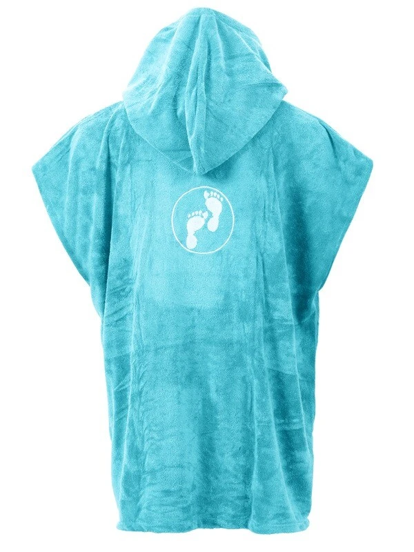 Two Bare Feet Kids Towelling Changing Robe (Aqua) 2 Two Bare Feet Kids Towelling Changing Robe (Aqua) - Image 2