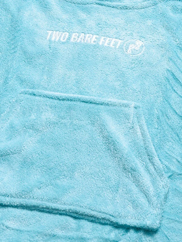Two Bare Feet Kids Towelling Changing Robe (Aqua) 3 Two Bare Feet Kids Towelling Changing Robe (Aqua) - Image 3