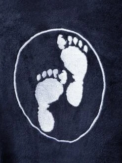 Two Bare Feet Kids Towelling Changing Robe (Black) -Surf Tide Motion changing towels kids black 4 1