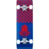 TBF Boarding Co Complete Double Kick Skateboard Checkmate (Blue / Red)
