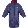 Two Bare Feet Kids Classic Print Long Sleeve Weatherproof Changing Robe (Navy/Raspberry)