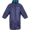 Two Bare Feet Kids Classic Print Long Sleeve Weatherproof Changing Robe (Navy/Teal)