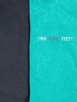 Two Bare Feet Classic Print Long Sleeve Weatherproof Changing Robe (Teal/Charcoal) -Surf Tide Motion classic print teal charcoal 4 4 3