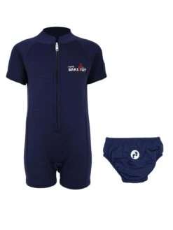 Essentials Baby Swim Kit - Classic Wetsuit + Swim Nappy (Blue)