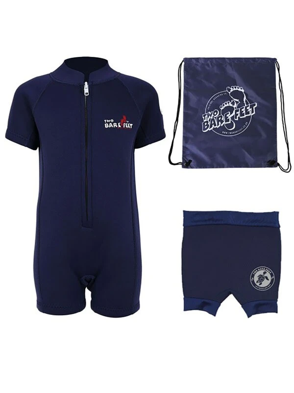 Deluxe Baby Swim Kit - Classic Wetsuit + Nappy Shorts + Bag (Blue) 1 Deluxe Baby Swim Kit - Classic Wetsuit + Nappy Shorts + Bag (Blue)