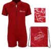 Essentials Baby Swim Kit - Classic Wetsuit + Towel + Bag (Red)