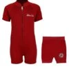Essentials Baby Swim Kit - Classic Wetsuit + Nappy Shorts (Red)