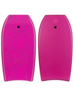 Two Bare Feet Classic Pattern Triple Bodyboard And Bag Bundle (Choice Of 33", 37", 41", 42", 44") 12 Two Bare Feet Classic Pattern Triple Bodyboard And Bag Bundle (Choice Of 33", 37", 41", 42", 44") -Surf Tide Motion cp front and back raspberry 2