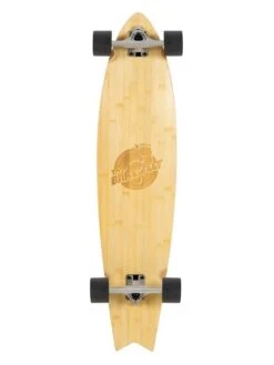 Two Bare Feet "The Deacon" 40in Bamboo Series Longboard Skateboard Complete (Black Wheels)