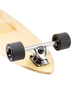 Two Bare Feet "The Deacon" 40in Bamboo Series Longboard Skateboard Complete (Black Wheels) -Surf Tide Motion deacon black 6