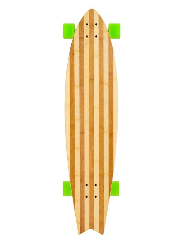 Two Bare Feet "The Deacon" 40in Bamboo Series Longboard Skateboard Complete (Green Wheels) 2 Two Bare Feet "The Deacon" 40in Bamboo Series Longboard Skateboard Complete (Green Wheels) - Image 2