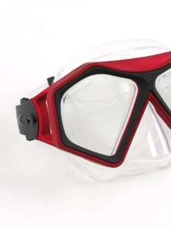 DiveSport Silicone Mask (Red / Clear) -Surf Tide Motion divesport mask red 02