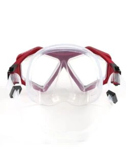 DiveSport Silicone Mask (Red / Clear) -Surf Tide Motion divesport mask red 06