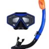 DiveSport Silicone Mask & Dry Top Snorkel 2pc Set (Blue / Black)
