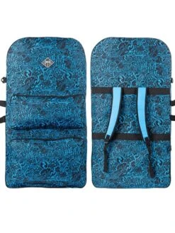 Two Bare Feet 42" Future Print Double Bodyboard And Bag Bundle -Surf Tide Motion double blue bag 9