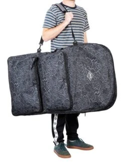 44" Double Bodyboard Bag (Grey Classic Pattern) -Surf Tide Motion double bodyboard bag grey 4