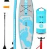 Two Bare Feet Entradia (Allround XL) 10'10" X 34" X 6" Inflatable SUP Starter Pack (Aqua)