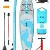 Two Bare Feet Entradia (Touring) 11'6" X 34" X 6" Inflatable SUP Ultimate Pack (Aqua)