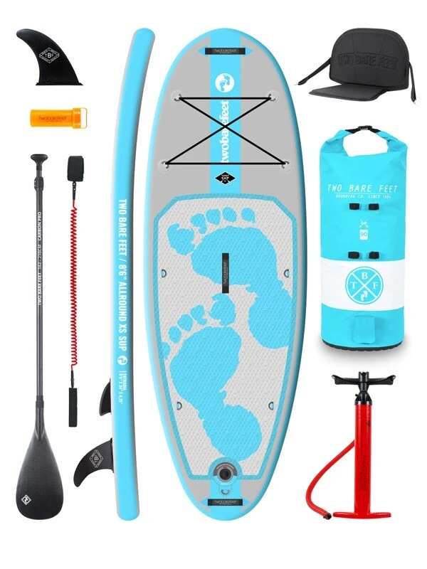 Two Bare Feet Entradia (Allround XS) 8'6" X 34" X 4.75" Inflatable Juniors SUP Ultimate Pack (Aqua) 1 Two Bare Feet Entradia (Allround XS) 8'6" X 34" X 4.75" Inflatable Juniors SUP Ultimate Pack (Aqua)