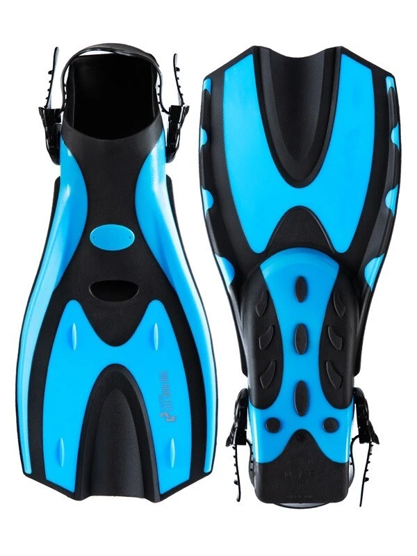 Two Bare Feet Adult PVC Mask, Snorkel & F70 Fins 3 Piece Set (Aqua) 3 Two Bare Feet Adult PVC Mask, Snorkel & F70 Fins 3 Piece Set (Aqua) - Image 3