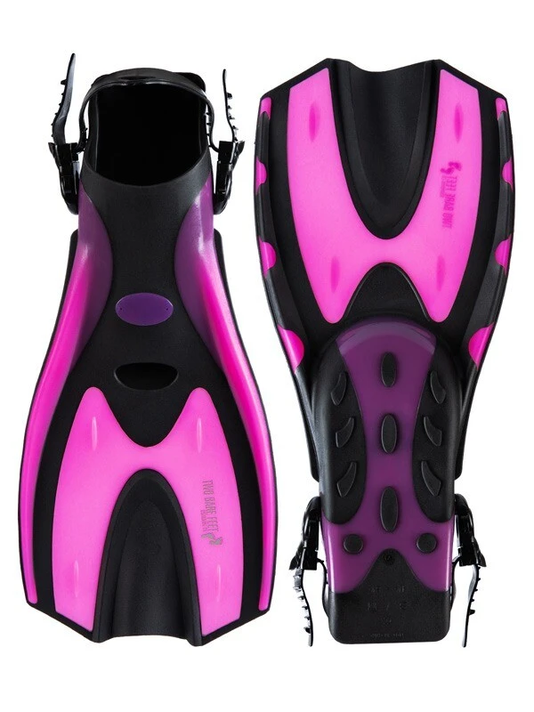 Pro Dive Series Silicone Mask, Dry Top Snorkel & F70 Fins 3 Piece Set 3 (Pink) 3 Pro Dive Series Silicone Mask, Dry Top Snorkel & F70 Fins 3 Piece Set 3 (Pink) - Image 3