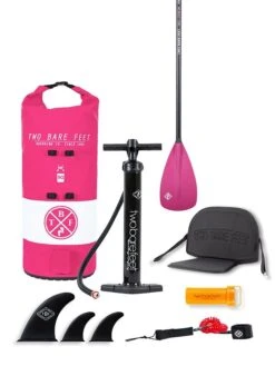 Two Bare Feet Sport Air (Allround) 10'6" X 33" X 4.75" Inflatable SUP Deluxe Fibreglass Pack (Raspberry) 12 Two Bare Feet Sport Air (Allround) 10'6" X 33" X 4.75" Inflatable SUP Deluxe Fibreglass Pack (Raspberry) -Surf Tide Motion fibreglass raspberry