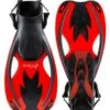 Two Bare Feet Childrens Diving Fins (F89 Red)
