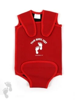 Essentials Baby Swim Kit - Wrap + Nappy Shorts (Red) -Surf Tide Motion float vest front red 2 3