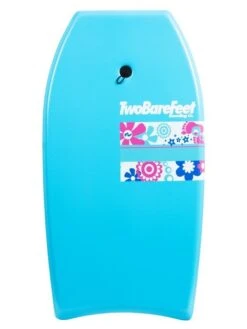 Two Bare Feet Flowers Single Bodyboard And Bag Bundle (Choice Of 33", 37", 41") -Surf Tide Motion flowerz 37 aqua 2 1