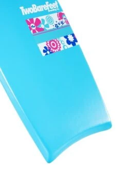 Two Bare Feet Flowers Single Bodyboard And Bag Bundle (Choice Of 33", 37", 41") -Surf Tide Motion flowerz 37 aqua 3 1