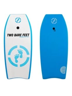 Two Bare Feet Future Double Bodyboard And Bag Bundle (Choice Of 37" & 42") -Surf Tide Motion front and back blue 1