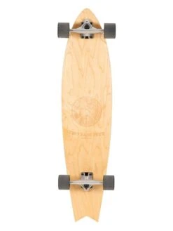 Two Bare Feet Girona 40in Canadian Maple Longboard Skateboard Complete (Black Wheels)