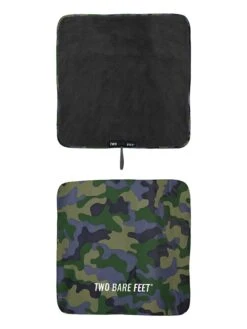Two Bare Feet Weatherproof Changing Robe With Changing Mat (Green Camo/Charcoal) -Surf Tide Motion green camo charcoal 4.1