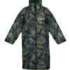 Two Bare Feet Weatherproof Changing Robe With Changing Mat (Green Camo/Green)